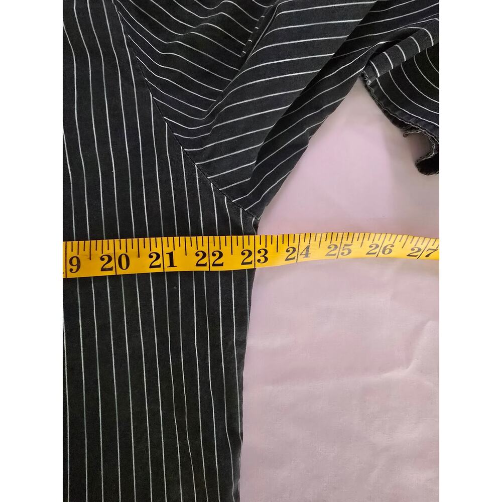 Large Volcom Button Up Pinstripe Business Casual … - image 6